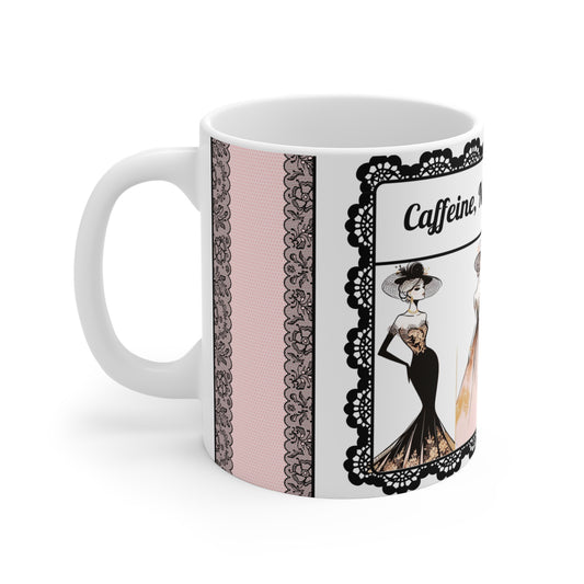 Caffeine, Not Conversation - 11 oz Coffee Cup