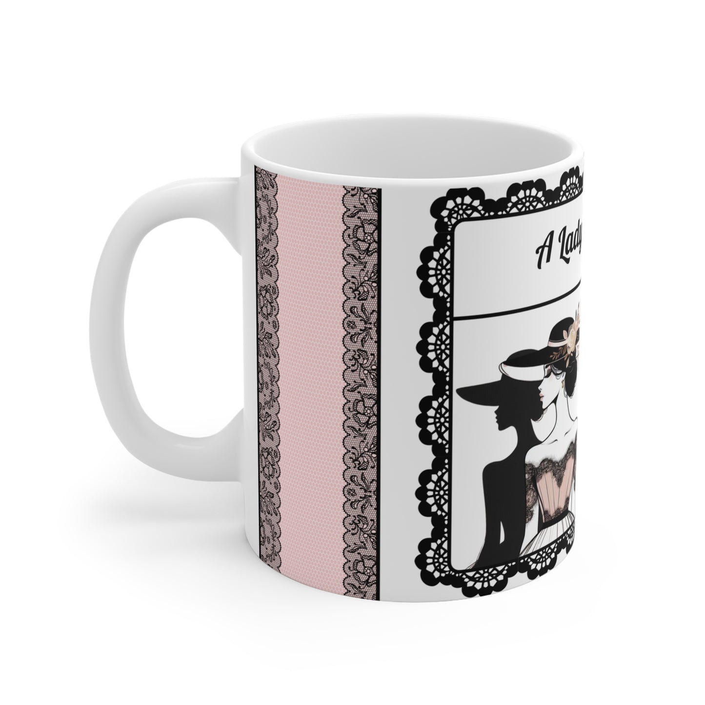 A Lady's Lip Service - 11 oz Coffee Cup